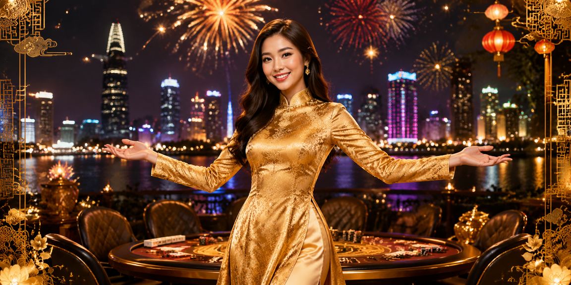 Khách chơi cá cược tại Hồ Chí Minh trong không gian truyền thống với áo dài
